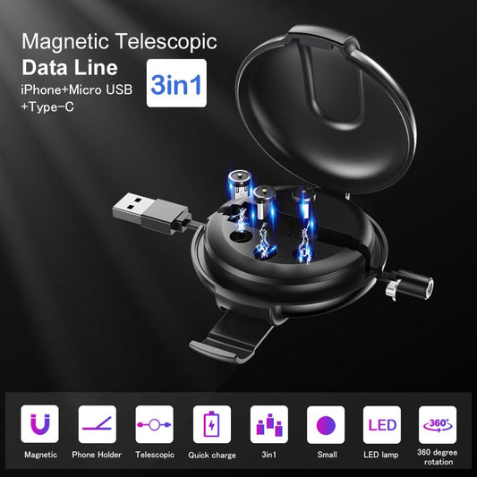 MERLIN UNIVERSAL TRAVEL KIT with Retractable 3 in 1 Cable