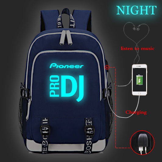 Pioneer Pro Dj Luminous USB Charge Backpack