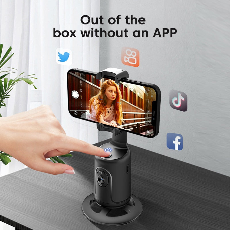 Auto Face Tracking Tripod 360°
#AI