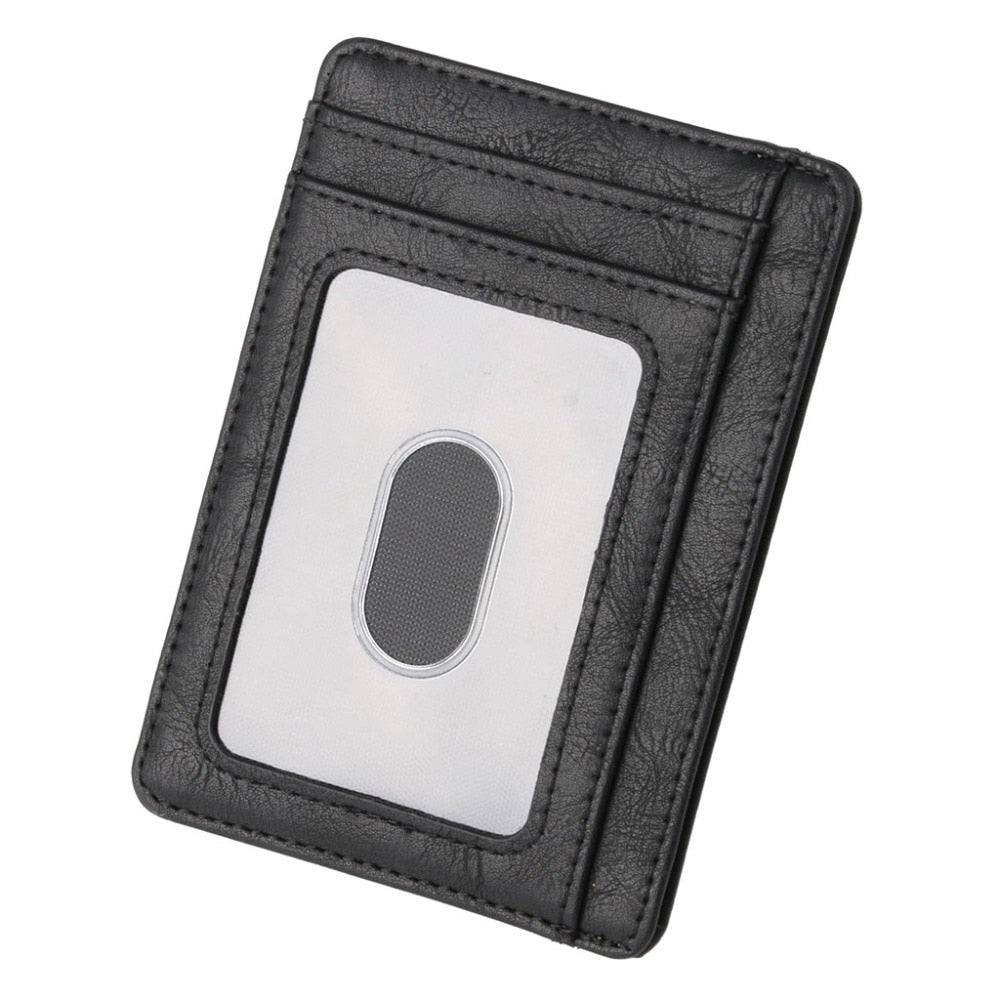 RFID blocking leather wallet
