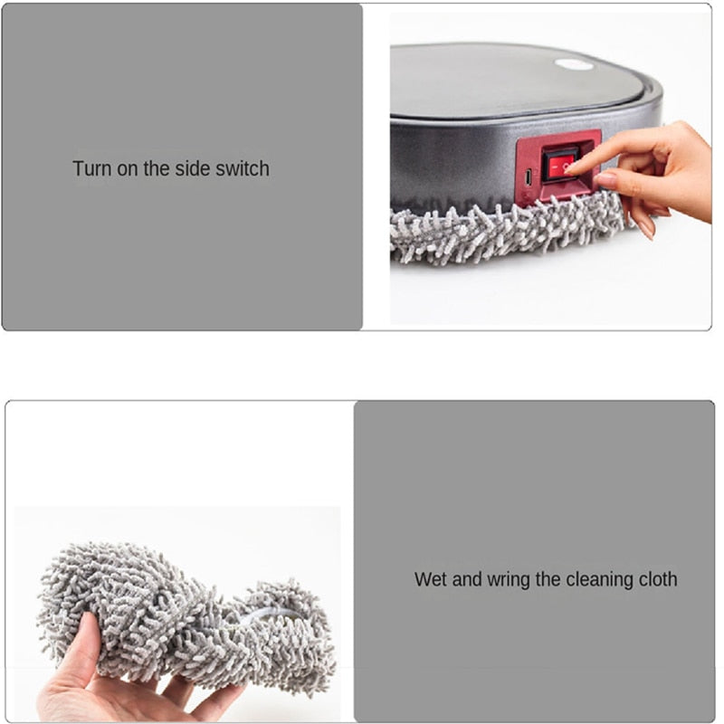 humidifying spray
cleaning robot