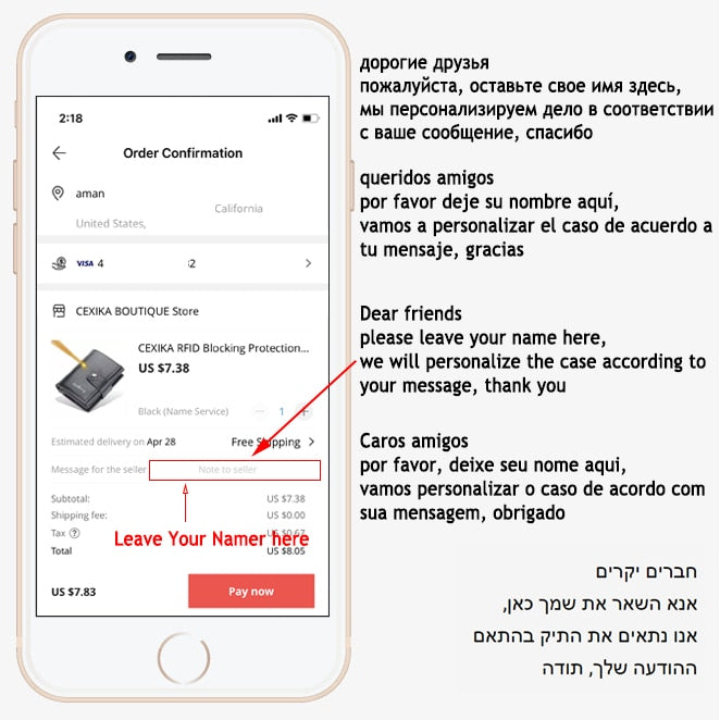 Anti RFID Blocking ID Credit Card Holder