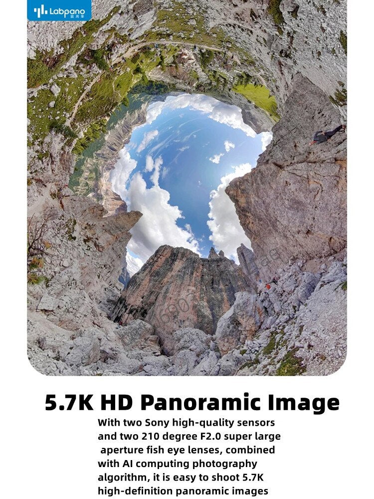 waterproof 360° panoramic VR camera