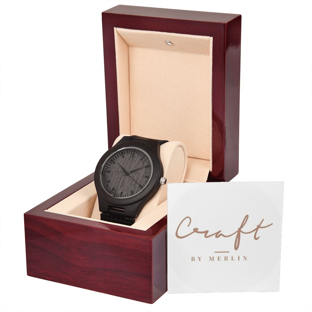 Craft Mahagony Wooden Watch
