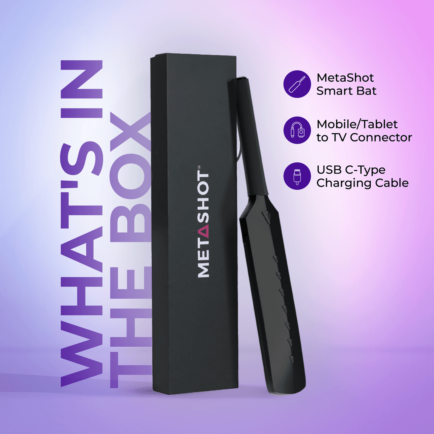 MetaShot Smart Cricket Bat + TV Kit