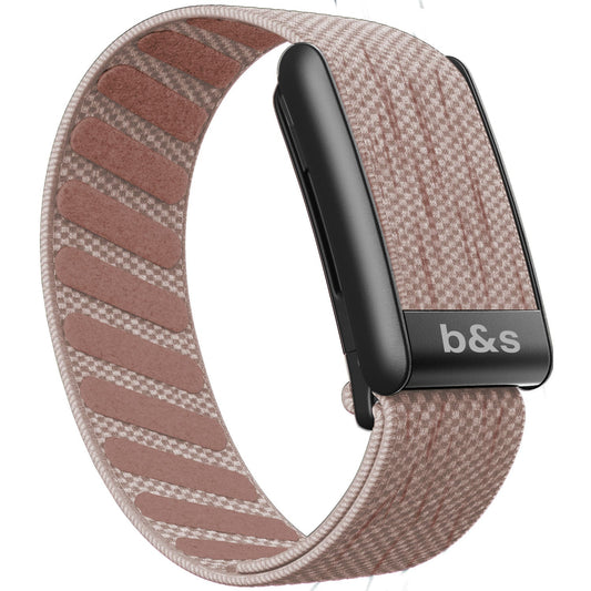 b&s Superknit Nylon Strap for Whoop 5.0 Peak, Color with S Steel Black Matte Clasp