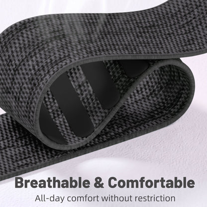 b&s Superknit Nylon Strap for Whoop 5.0 Peak, Color with S Steel Black Matte Clasp