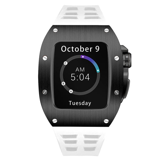 Apple Watch Case for Series 7/8/9 (45mm), C1 Black with White