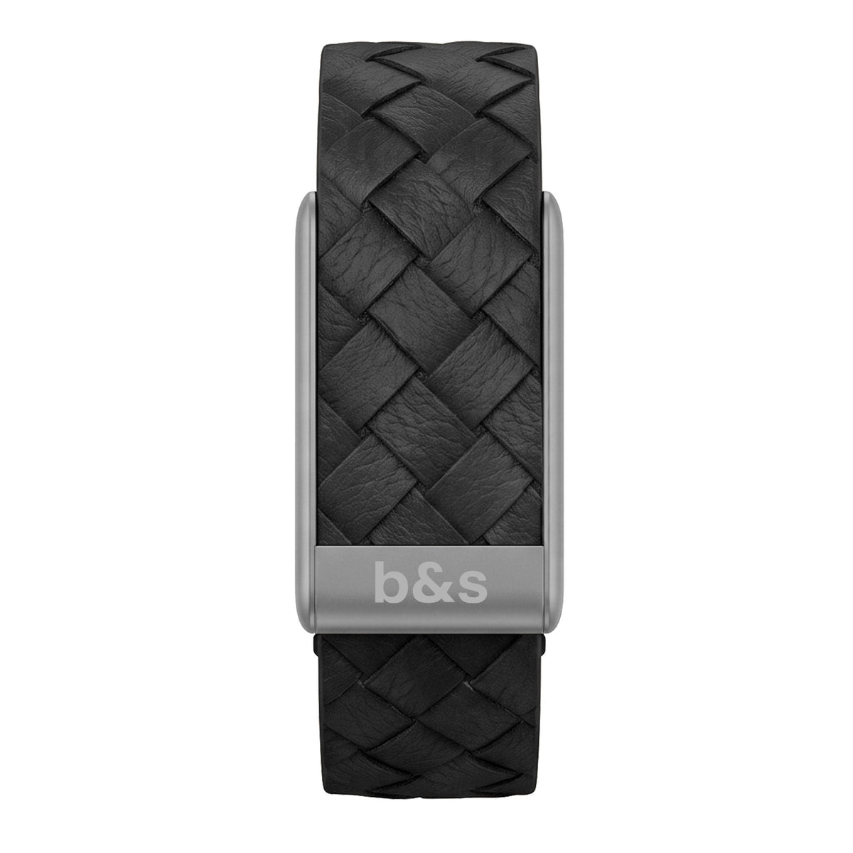 b&s Genuine Leather Strap for Whoop 5.0 Peak with Stainless Steel Titanium Clasp