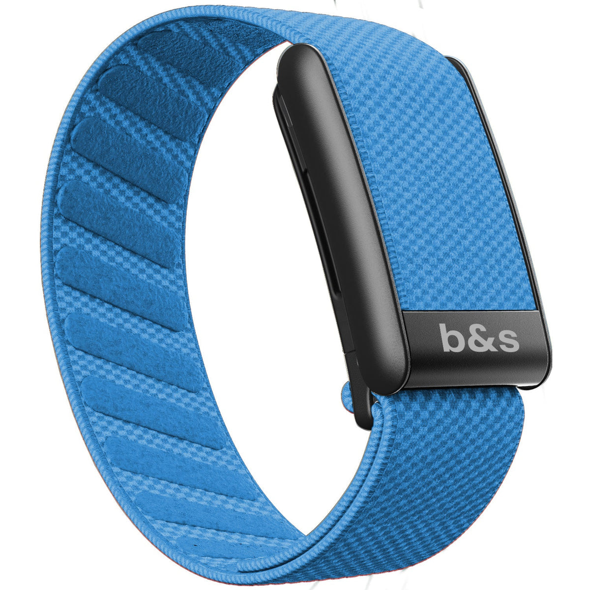 b&s Superknit Nylon Strap for Whoop 5.0 Peak, Color with S Steel Black Matte Clasp