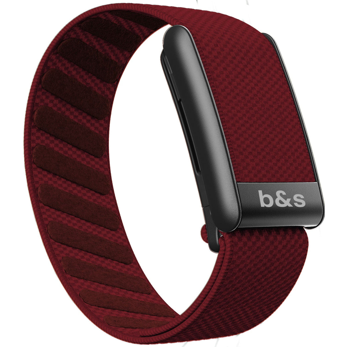 b&s Superknit Nylon Strap for Whoop 5.0 Peak, Color with S Steel Black Matte Clasp