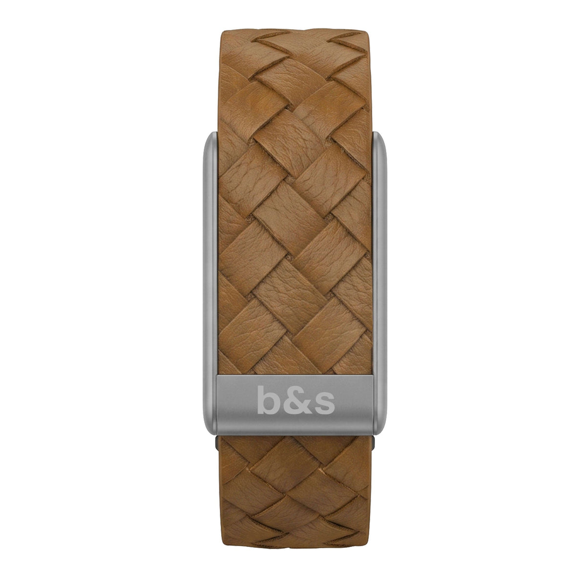 b&s Genuine Leather Strap for Whoop 5.0 Peak with Stainless Steel Titanium Clasp