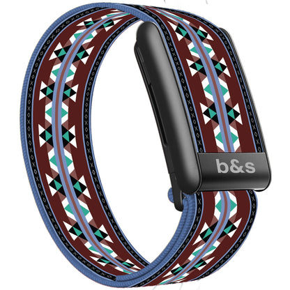 b&s Superknit Nylon Strap for Whoop 5.0 Peak, Color with S Steel Black Matte Clasp