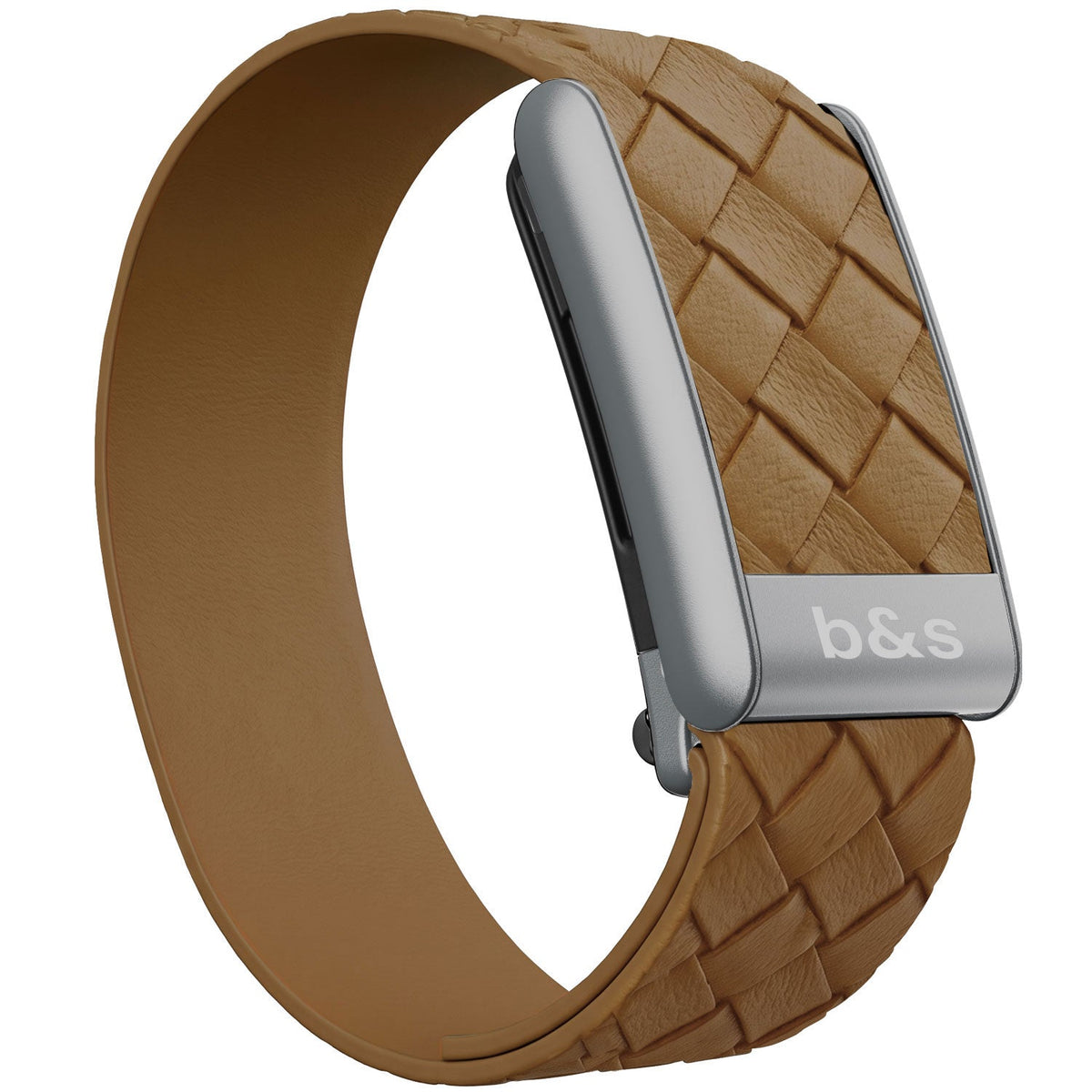 b&s Genuine Leather Strap for Whoop 5.0 Peak with Stainless Steel Titanium Clasp