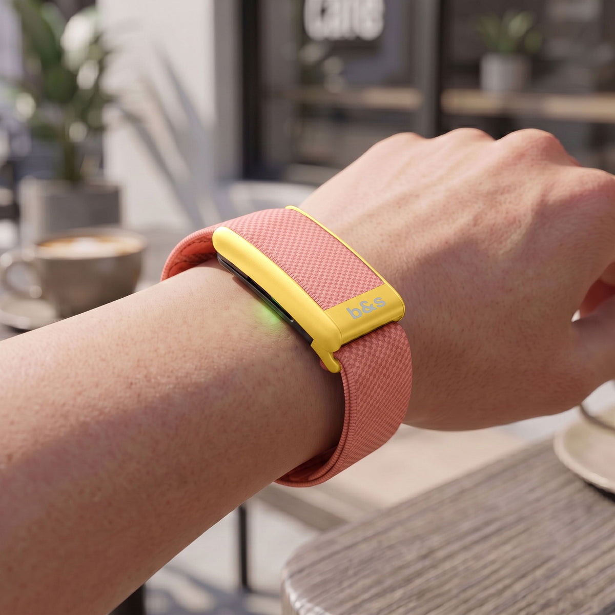 b&s Superknit Nylon Strap for Whoop 5.0 Peak, Jet Black with S Steel Matte Gold Clasp