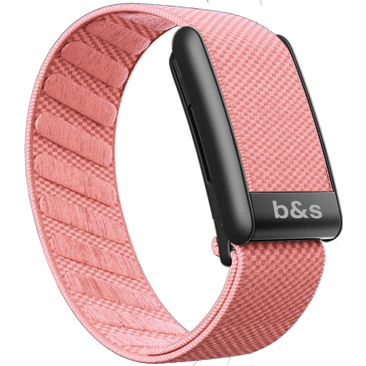 b&s Superknit Nylon Strap for Whoop 5.0 Peak, Color with S Steel Black Matte Clasp