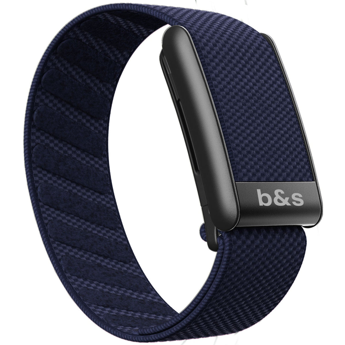 b&s Superknit Nylon Strap for Whoop 5.0 Peak, Color with S Steel Black Matte Clasp