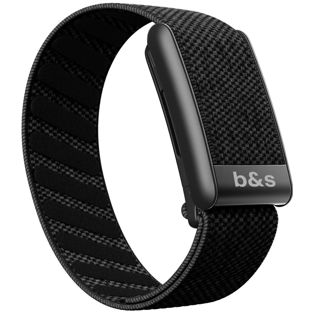 b&s Superknit Nylon Strap for Whoop 5.0 Peak, Color with S Steel Black Matte Clasp