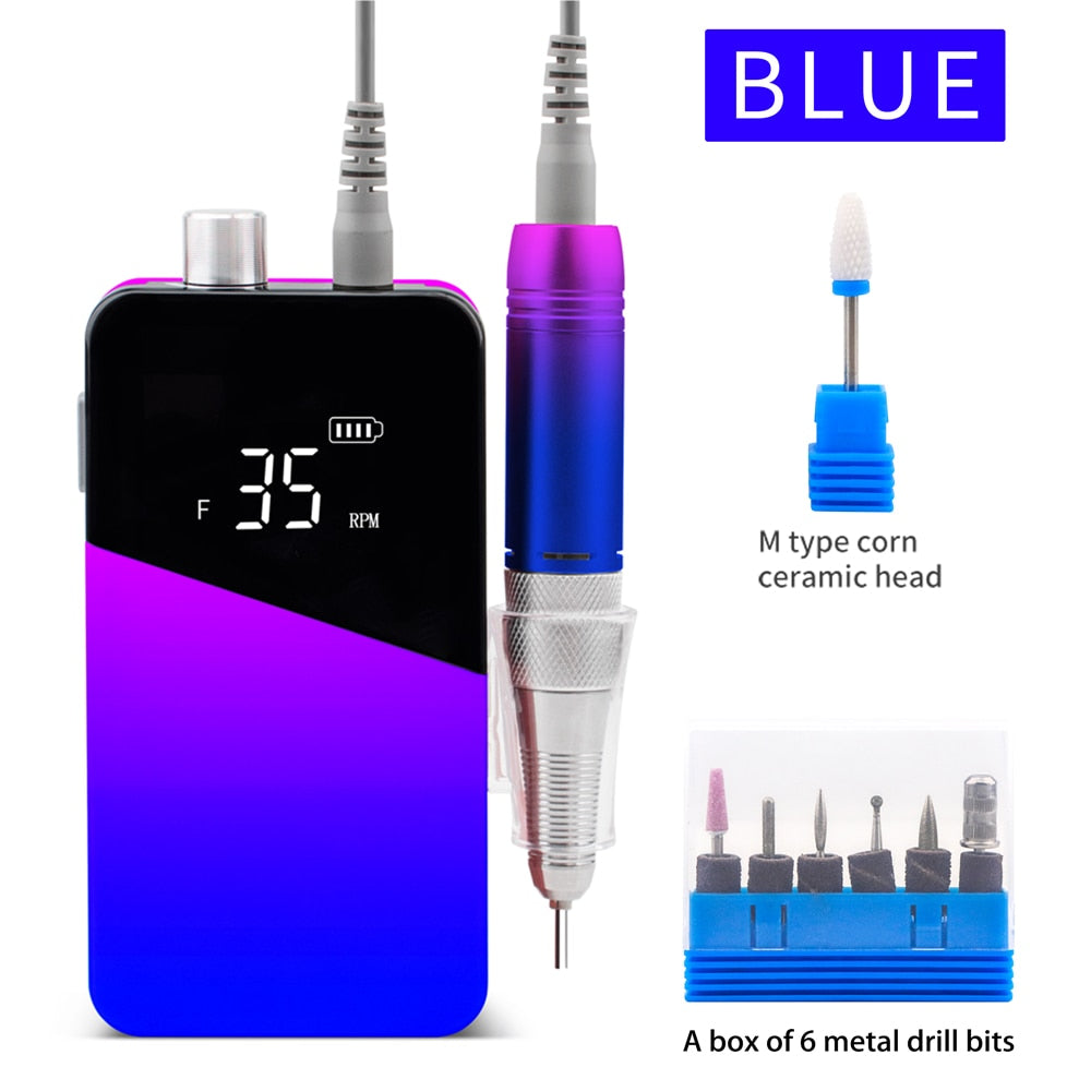 Cordless Portable Electric Nail Drill