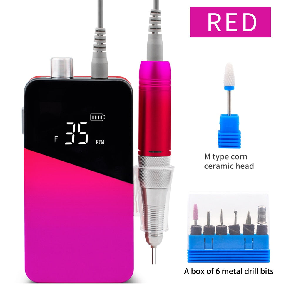Cordless Portable Electric Nail Drill
