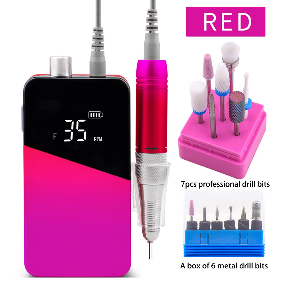Cordless Portable Electric Nail Drill