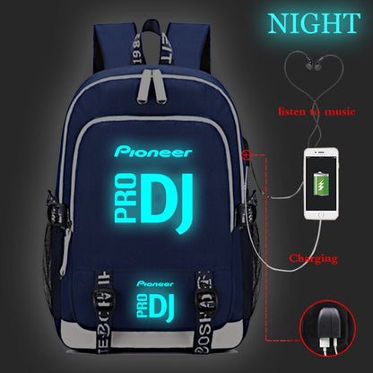 Pioneer Pro Dj Luminous USB Charge Backpack