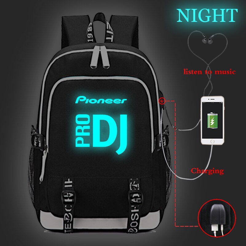 Pioneer Pro Dj Luminous USB Charge Backpack