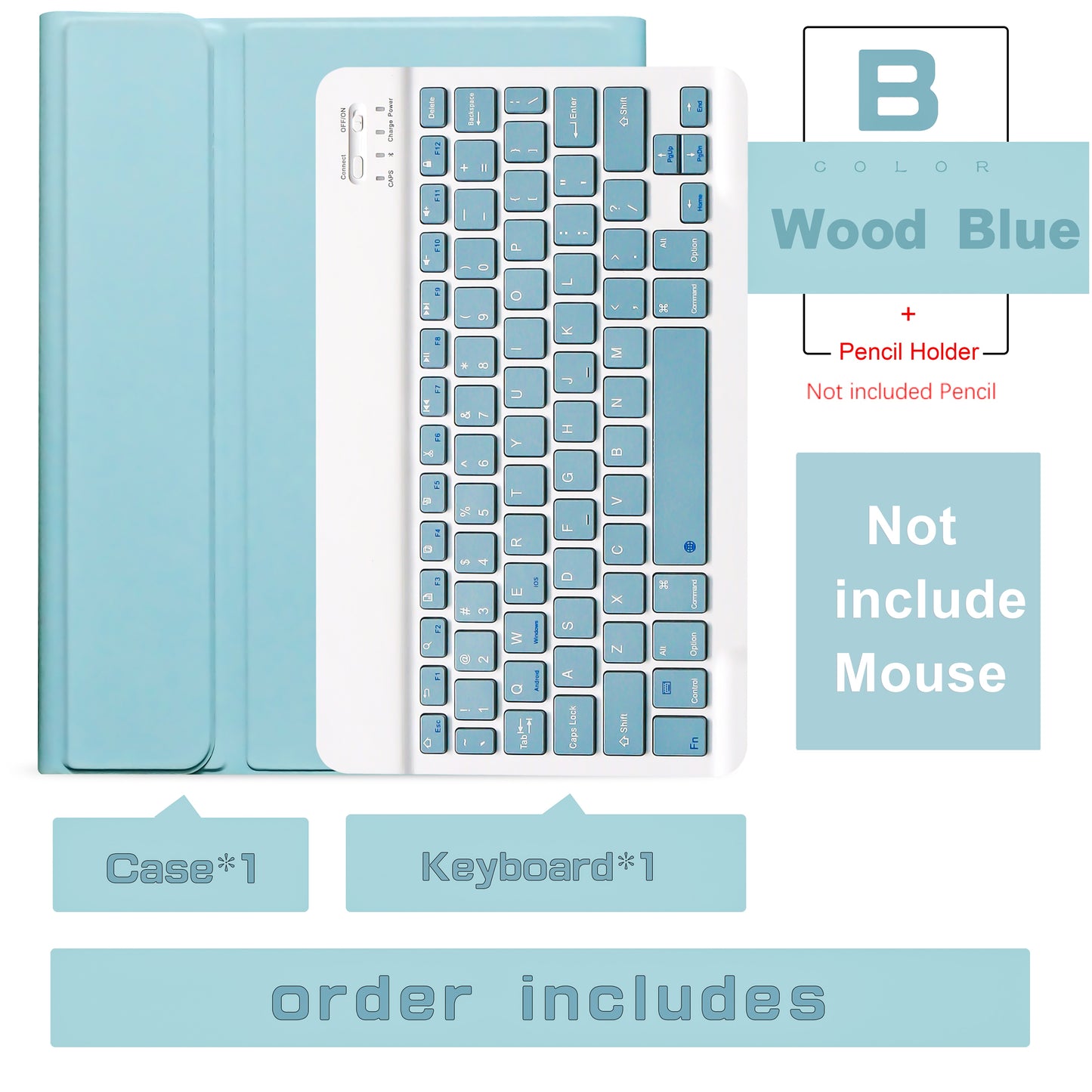 Wireless Mouse Magic Keyboard Case
