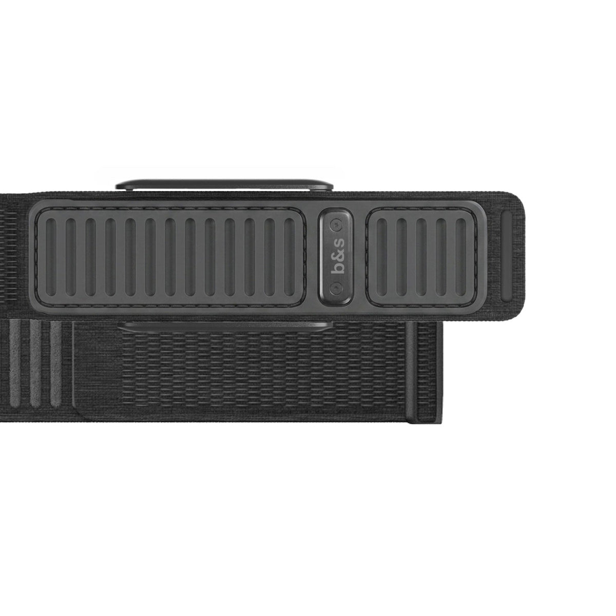 b&s Navigator Nylon+Plastic Strap for Whoop 5.0 Peak, Army GRN&ORN with S Steel Brushed Silver Clasp