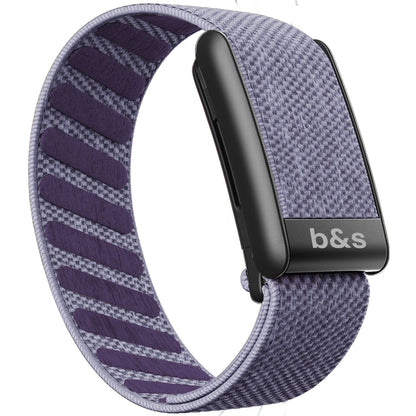b&s Superknit Nylon Strap for Whoop 5.0 Peak, Color with S Steel Black Matte Clasp