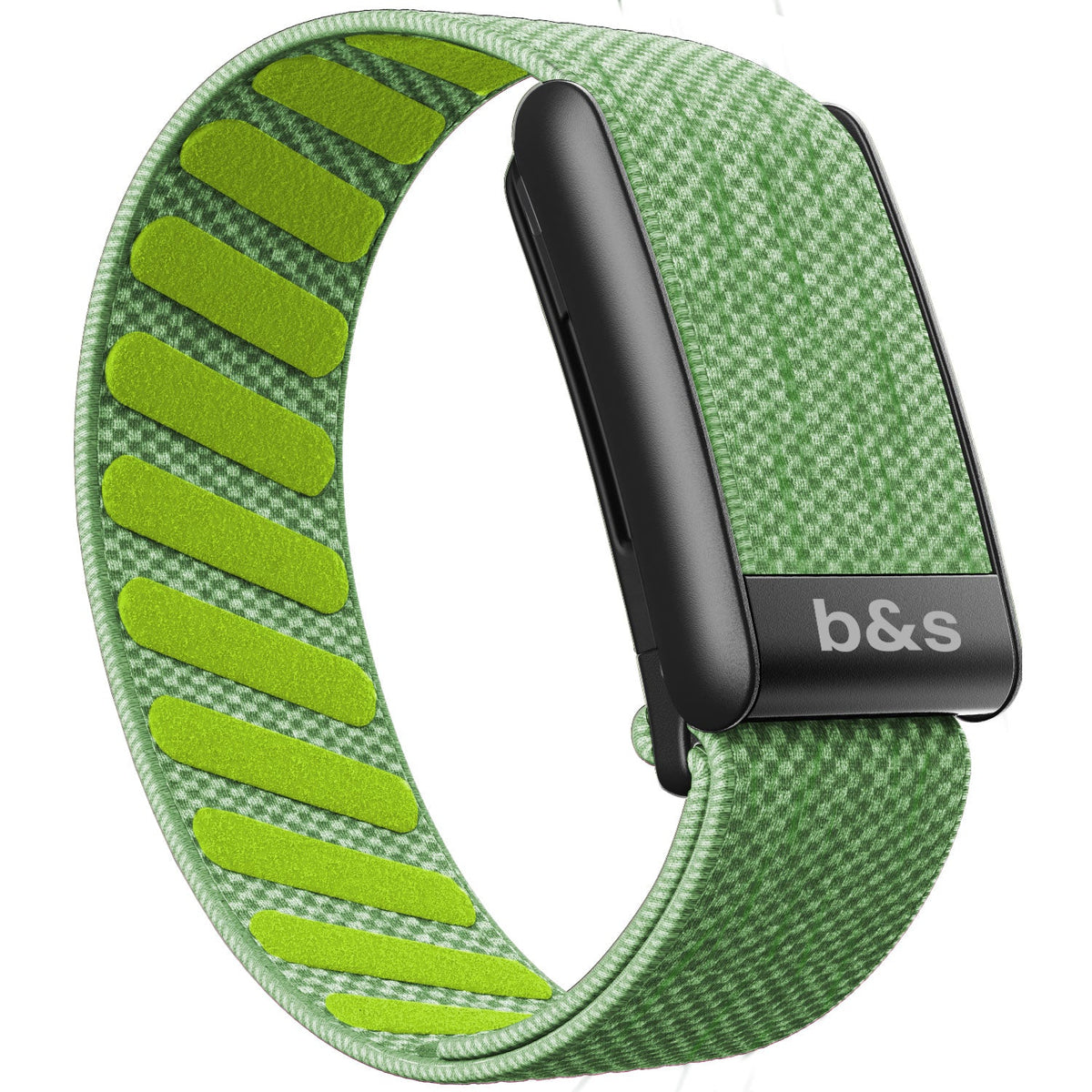 b&s Superknit Nylon Strap for Whoop 5.0 Peak, Color with S Steel Black Matte Clasp
