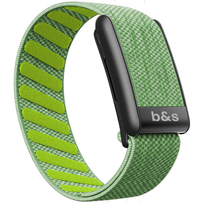 b&s Superknit Nylon Strap for Whoop 5.0 Peak, Color with S Steel Black Matte Clasp