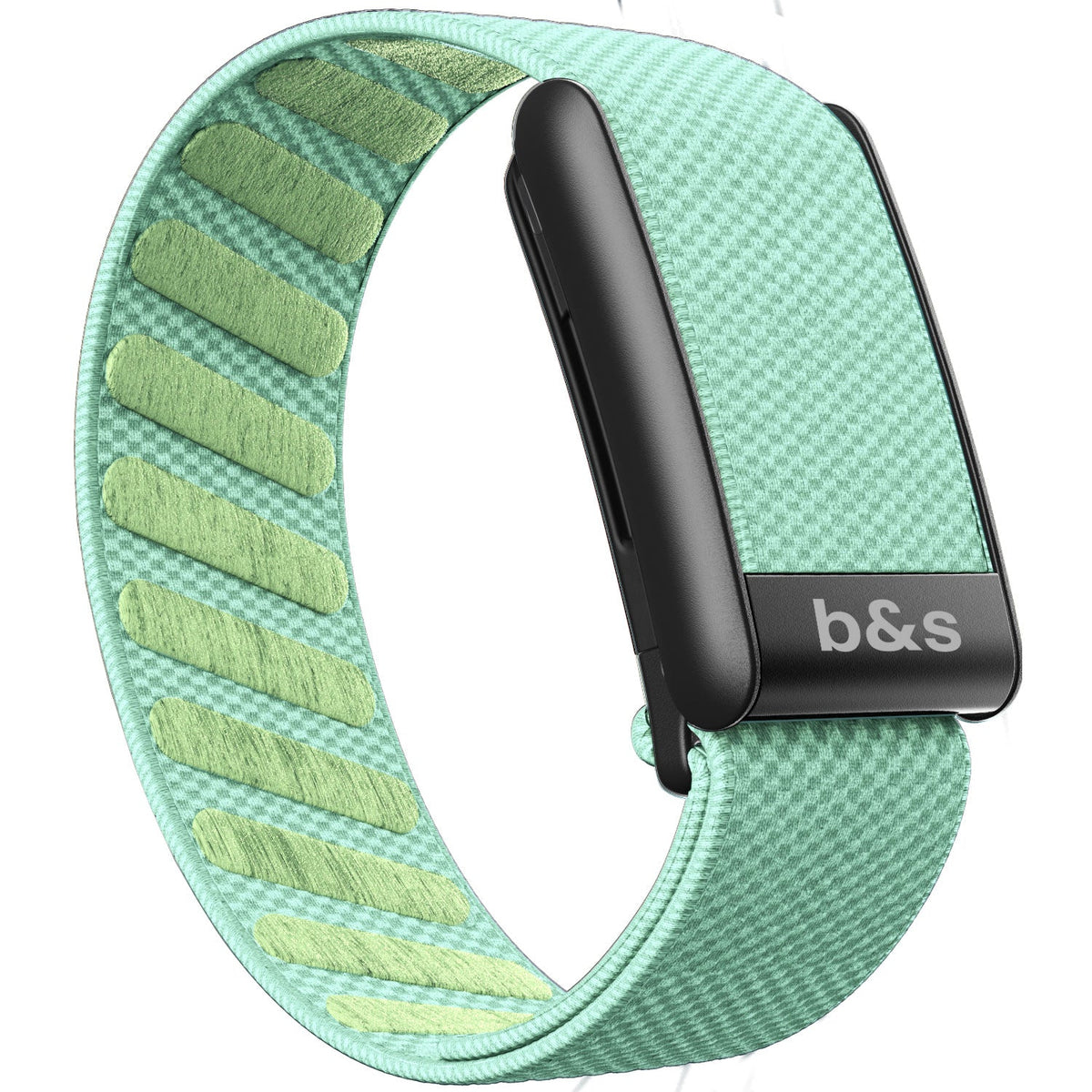 b&s Superknit Nylon Strap for Whoop 5.0 Peak, Color with S Steel Black Matte Clasp