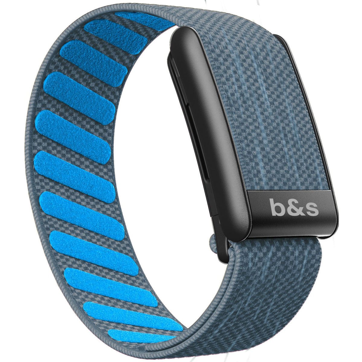 b&s Superknit Nylon Strap for Whoop 5.0 Peak, Color with S Steel Black Matte Clasp