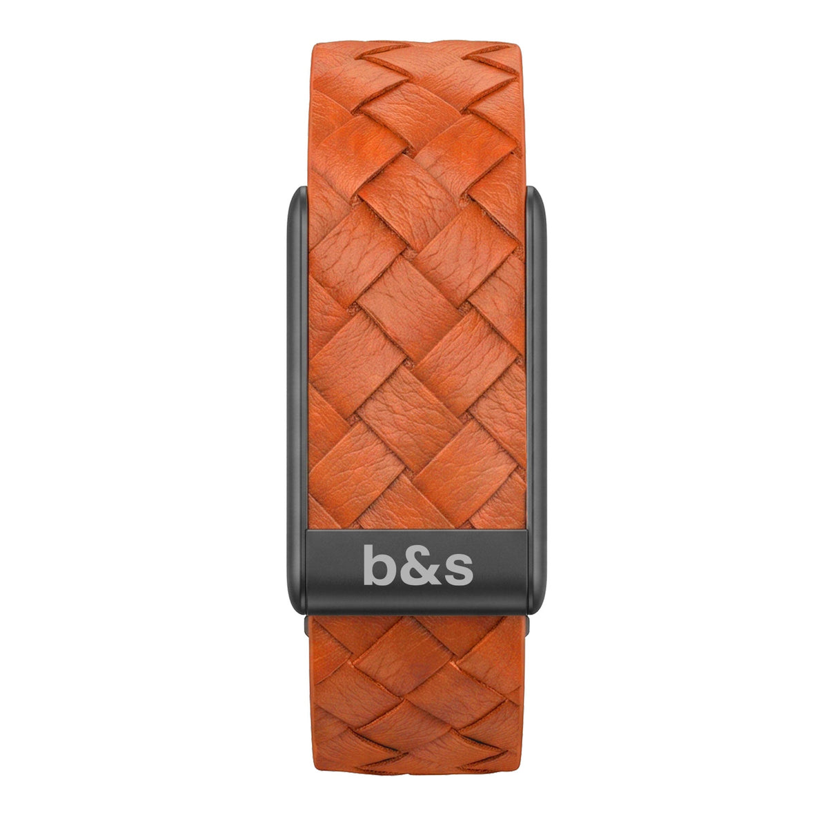 b&s Genuine Leather Strap for Whoop 5.0 Peak with Stainless Steel Black/Grey/Brown/Orange Clasp