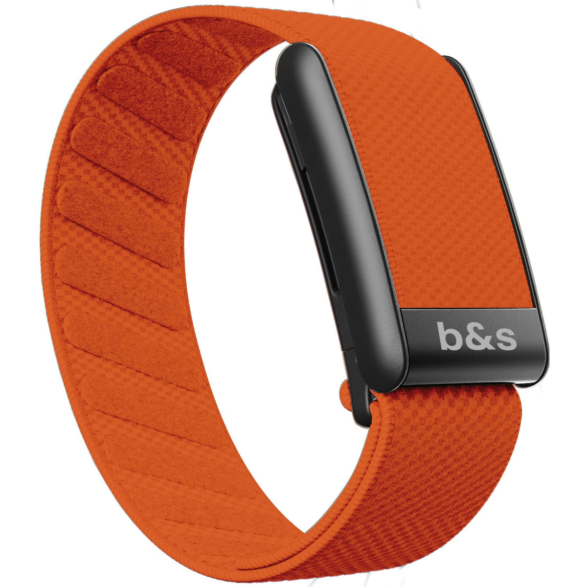 b&s Superknit Nylon Strap for Whoop 5.0 Peak, Color with S Steel Black Matte Clasp