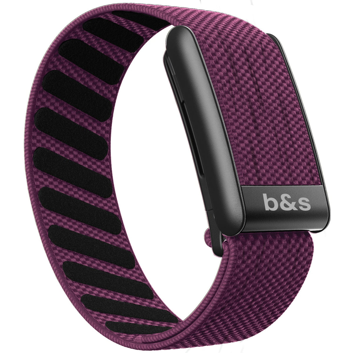 b&s Superknit Nylon Strap for Whoop 5.0 Peak, Color with S Steel Black Matte Clasp