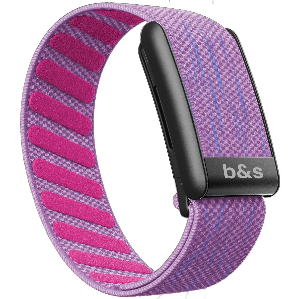 b&s Superknit Nylon Strap for Whoop 5.0 Peak, Color with S Steel Black Matte Clasp