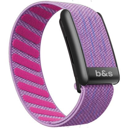 b&s Superknit Nylon Strap for Whoop 5.0 Peak, Color with S Steel Black Matte Clasp