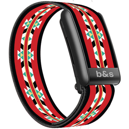 b&s Superknit Nylon Strap for Whoop 5.0 Peak, Color with S Steel Black Matte Clasp