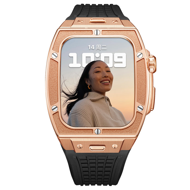 Apple Watch Case for Series 7/8/9 (45mm), C2 Rose Gold with Black
