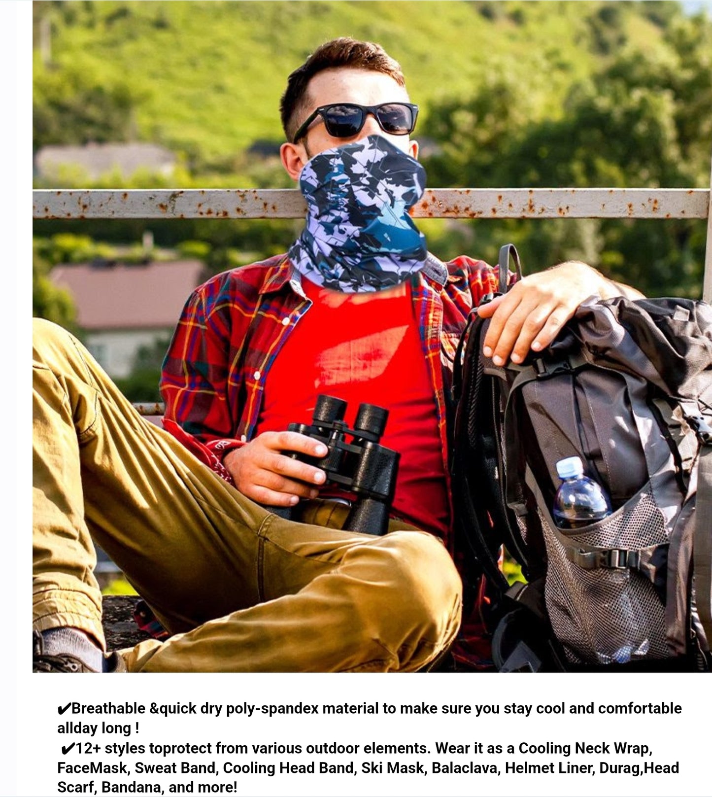 cooling bandana / face mask / ice scarf