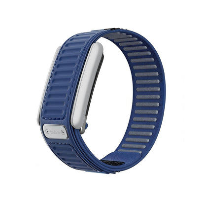 b&s Navigator Nylon+Plastic Strap for Whoop 5.0 Peak, Army GRN&ORN with S Steel Brushed Silver Clasp