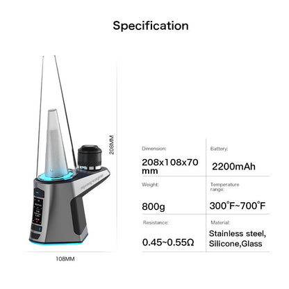High-end Electronic Hookah w/ Display Screen