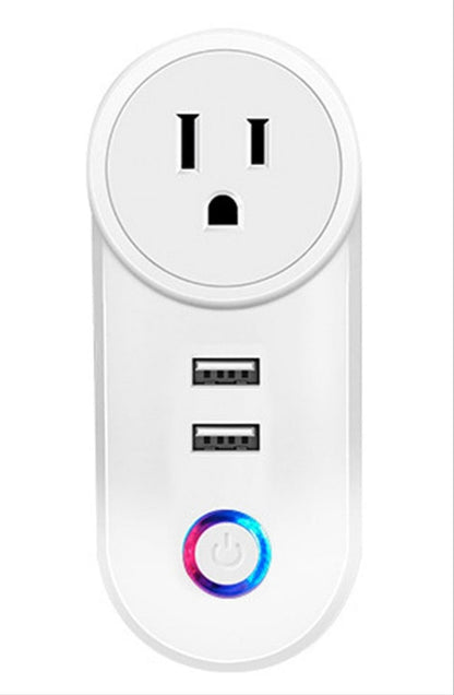 Smart Home 10A EU/US plug power socket with USB 