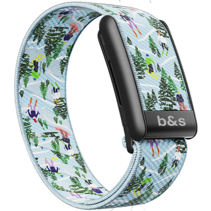 b&s Superknit Nylon Strap for Whoop 5.0 Peak, Color with S Steel Black Matte Clasp