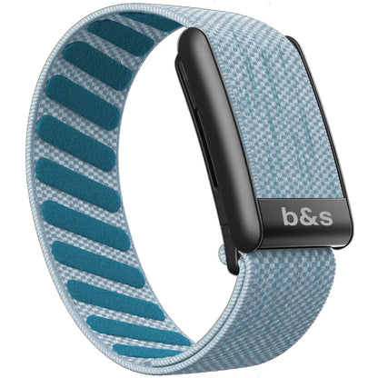 b&s Superknit Nylon Strap for Whoop 5.0 Peak, Color with S Steel Black Matte Clasp