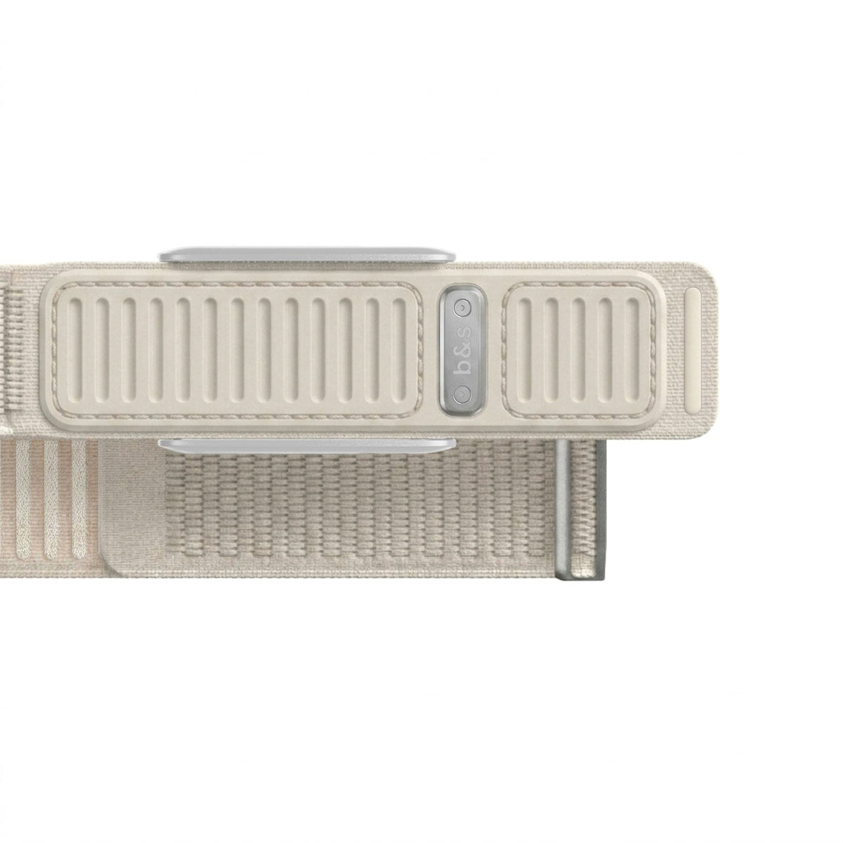 b&s Navigator Nylon+Plastic Strap for Whoop 5.0 Peak, Army GRN&ORN with S Steel Brushed Silver Clasp