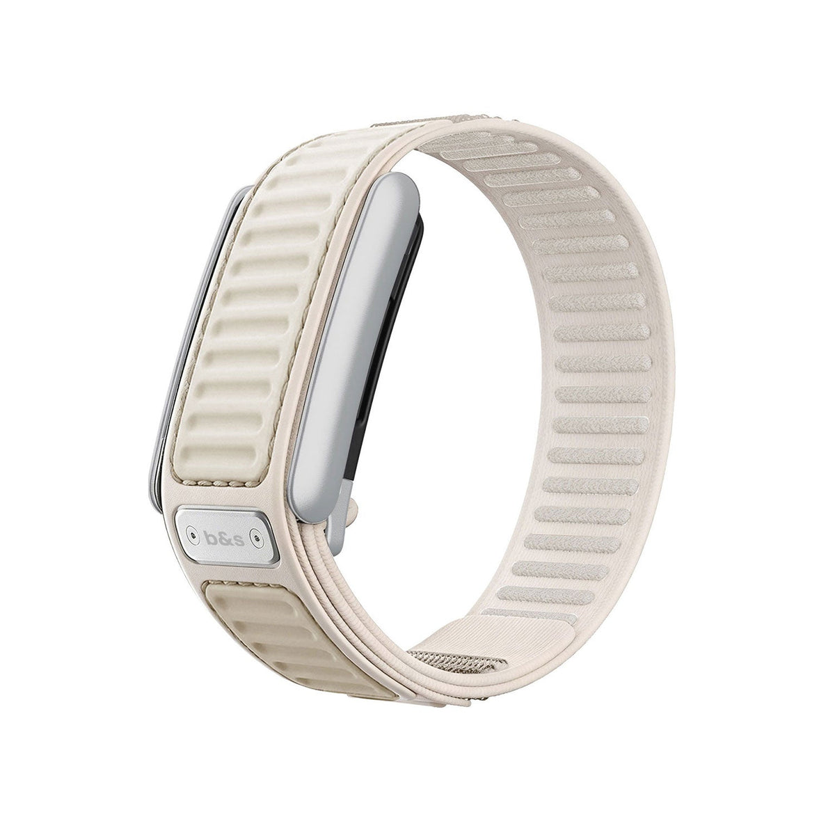 b&s Navigator Nylon+Plastic Strap for Whoop 5.0 Peak, Army GRN&ORN with S Steel Brushed Silver Clasp
