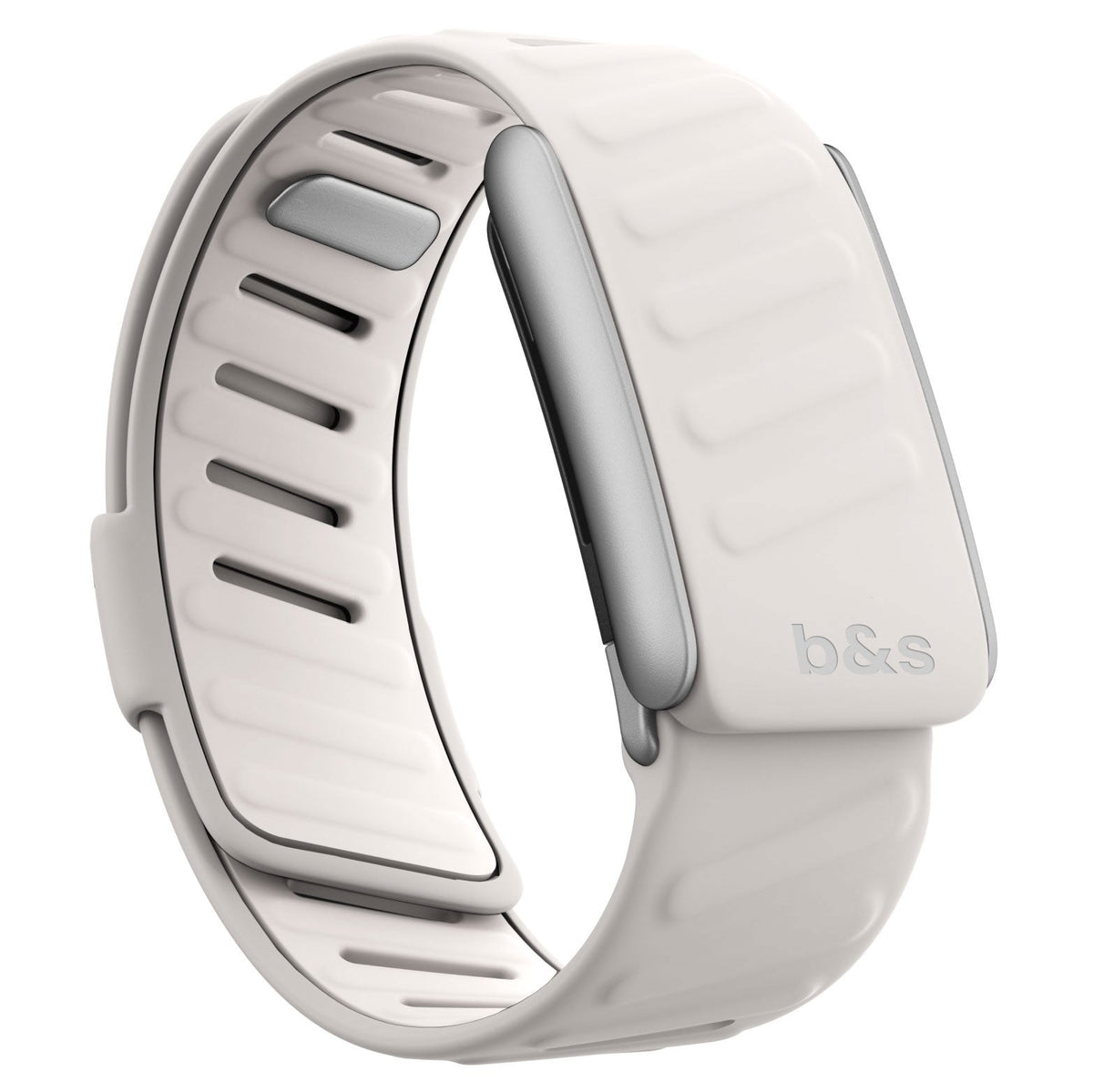b&s Silicone Strap for Whoop 5.0 Peak, Army Green & Black with S Steel Brushed Silver Clasp